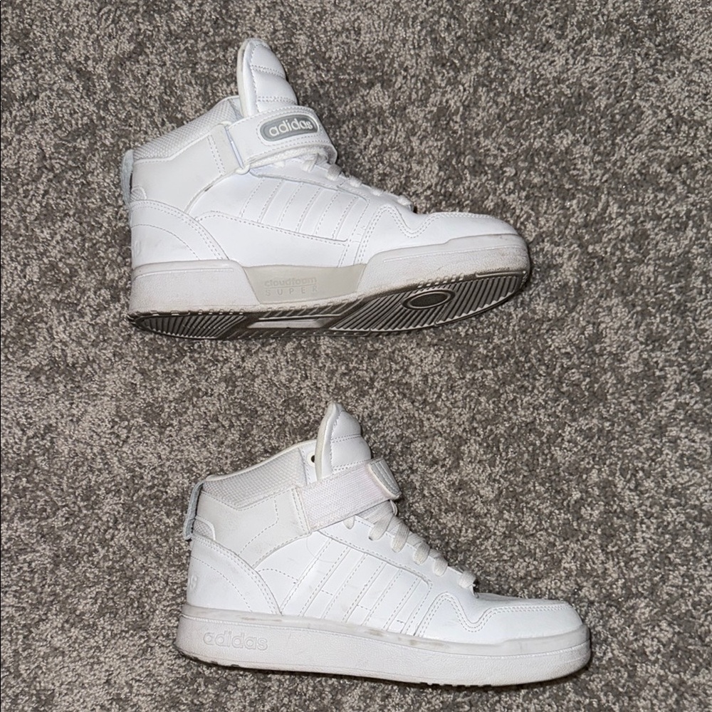 Adidas Women’s White High-Top Sneakers